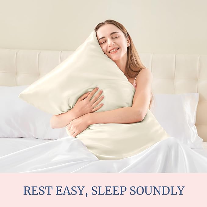 BEDELITE Satin Pillowcase for Hair and Skin, Super Soft and Cooling Similar to - Image 4