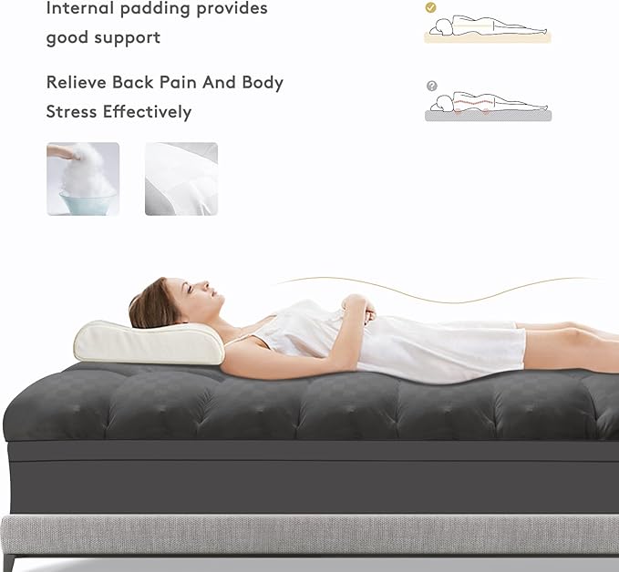 SameBed Mattress Topper King, Extra Thick Mattress Pad Cover - Image 6