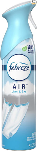 Febreze® Odor-Fighting Air Fresheners, Linen Sky™, 8.8 Oz, Carton Of 6 by Febreze