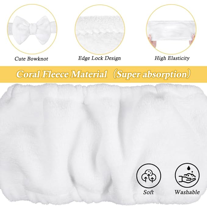 Shintop Skincare Headband, Soft Spa Headband Makeup Headwear - Image 7