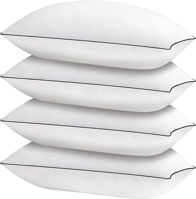 HIMOON Bed Pillows for Sleeping 4 Pack, Standard Size Cooling Pillows Set of 4 by HIMOON