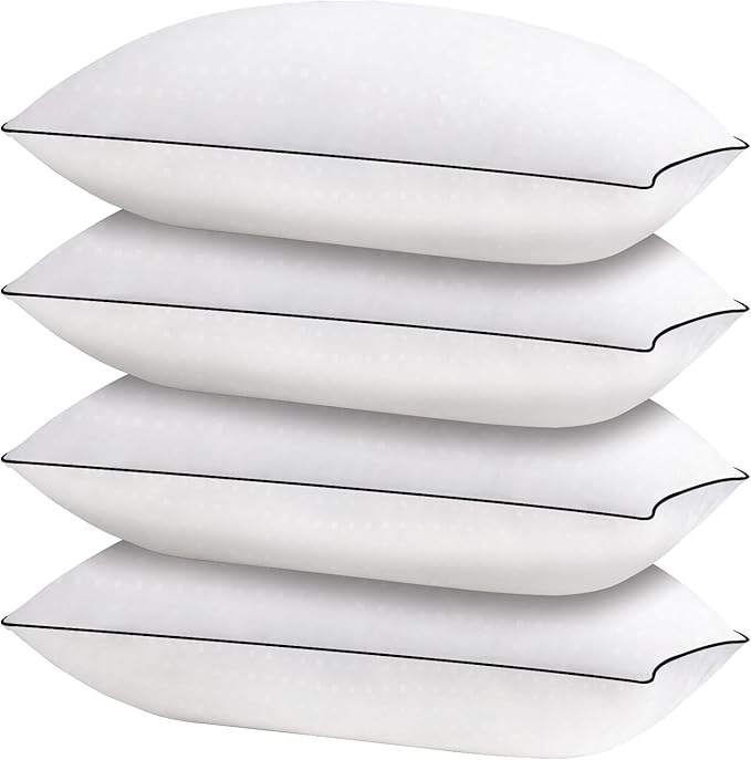HIMOON Bed Pillows for Sleeping 4 Pack, King Size Cooling Pillows Set of 4 by HIMOON