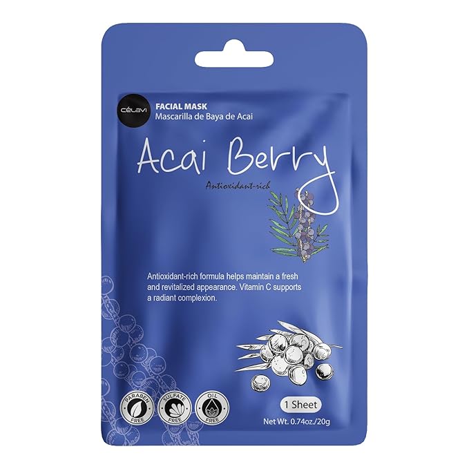 Celavi Face Mask Sheet 12 Pacl K-Beauty Skincare Korea Skin Care Moisturizing - Image 2