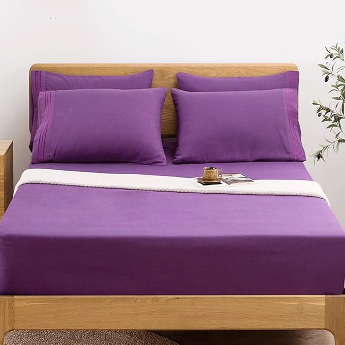 SONORO KATE Bed Sheet Set Super Soft Microfiber 1800 Thread Count Luxury - Image 3