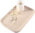 Marble Vanity Tray for Dresser Organizer, Travertine Bathroom Tray Countertop by Karibiber