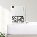 FreshCulture Pure Cotton Fitted Sheets King Size, 300 Thread Count Percale by FreshCulture