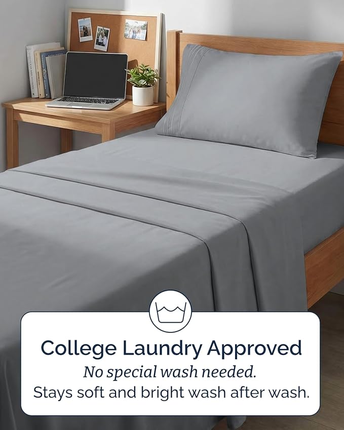 Twin XL Size 3 Piece Sheet Set - Image 6