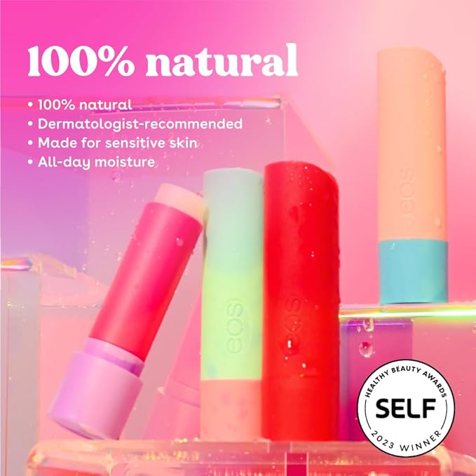 eos 100% Natural Lip Balm- Watermelon Frosé, Dermatologist Recommended - Image 3