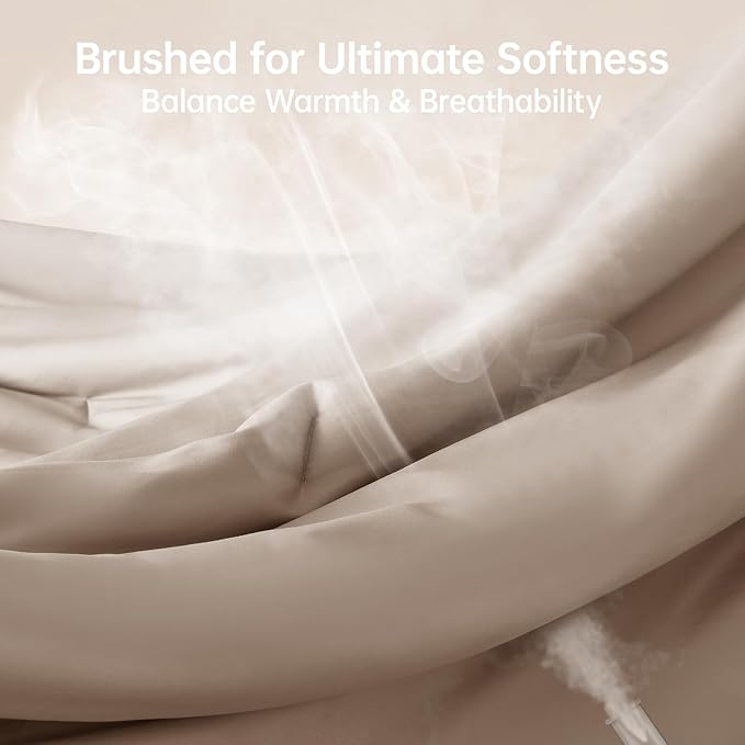 MUXHOMO King Size Comforter Set, All Season Ultra Soft Down Alternative Bedding - Image 3