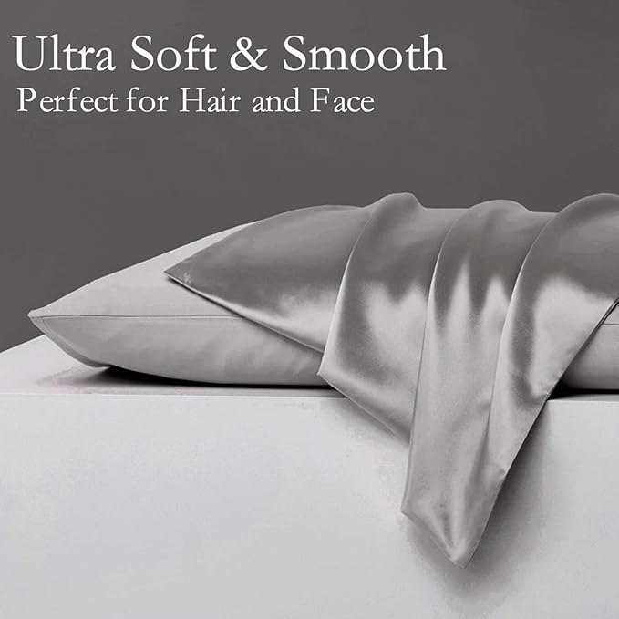 JOGJUE Silk Pillowcase for Hair and Skin 2 Pack 100% Mulberry Silk Bed - Image 2