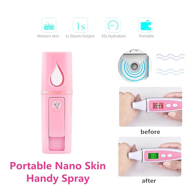 Nano Facial Steamer Mist Spray Eyelash Extensions Cleaning Pores Water SPA - Image 6