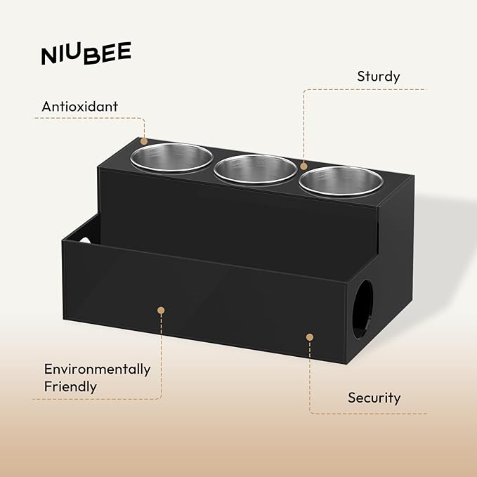 NIUBEE Hair Tool Organizer, Bathroom Countertop Blow Dryer Holder, Vanity Caddy - Image 8