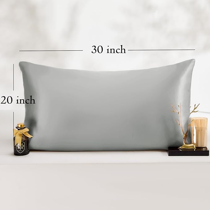 Queen Satin Pillowcase for Hair 2pc, Similar to Silk Pillow Cases, Easier Care - Image 6