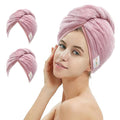 M-bestl 2 Pack Microfiber Hair Towel Wrap, Hair Drying Towel by awesomeOralcareproduct
