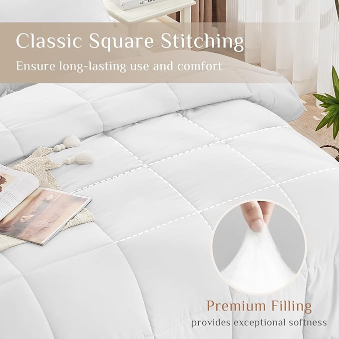 JOLLYVOGUE King Comforter Set, Ultra-Soft Bed in a Bag King Size 7 Pieces - Image 3