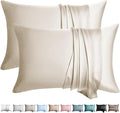 100% Silk Pillow Cases 2 Pack Queen Size Mulberry Silk Pillowcase by WLOSJ