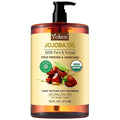 Yoken Pure Jojoba Oil Organic USDA Certified 16 fl oz, 100% Natural Jojoba Oil by Yoken