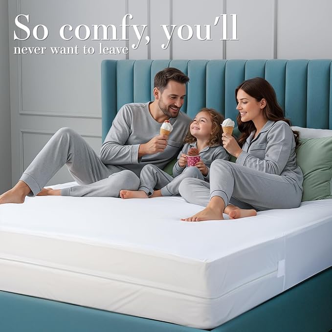 Utopia Bedding Mattress Protector Zippered Sleeper Sofa Queen Size, 100% - Image 8