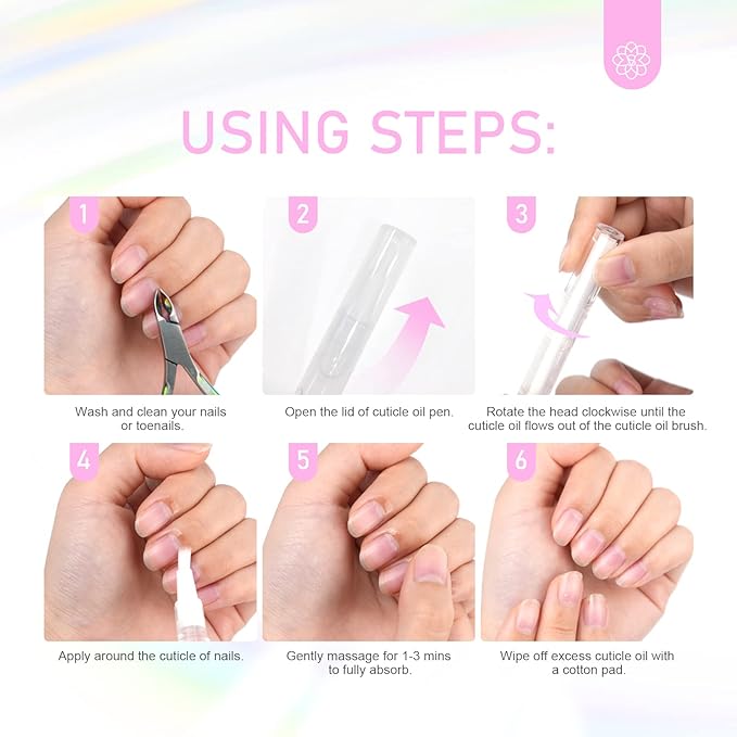 SAVILAND Natural Cuticle Oil Pen: 12PCS Revitalizing Cuticle Oil - Image 8
