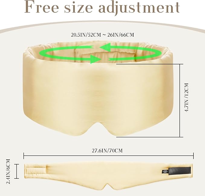 SECZIPE 100% Mulberry Silk Sleep Mask Eye Mask - Image 5