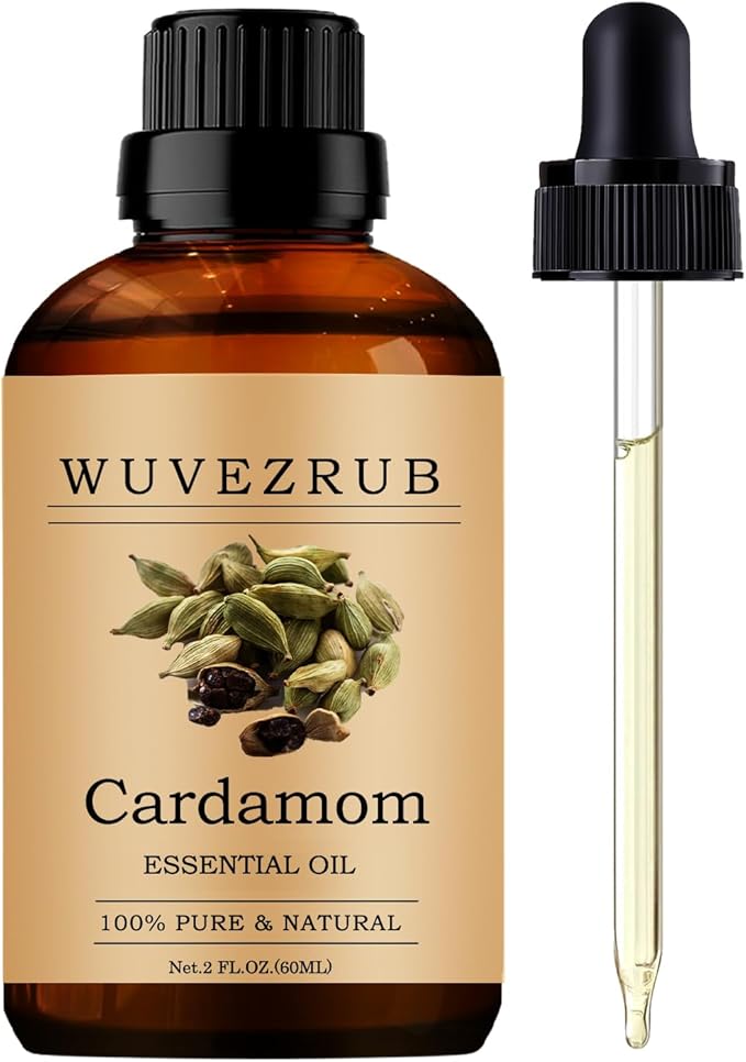Cardamom Essential Oils, 60ML Pure and Natural Essential Oil by WUVEZRUB