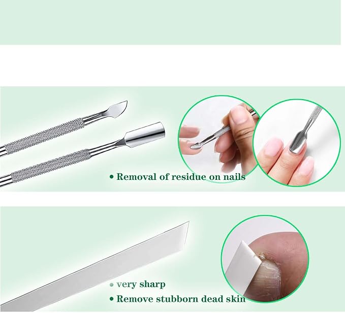 Ingrown Toenail Pedicure Tool Kit, Nail File and Nail Lifter Pusher - Image 4