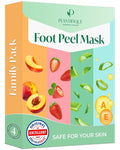 PLANTIFIQUE Foot Peeling Mask 4 Pack | Dermatologically Tested Repairs Heels & by Plantifique
