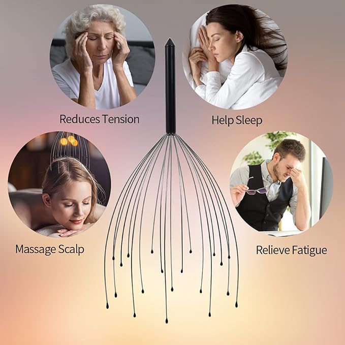 Svjetiq 2 Pack Head Massager Scalp Massager 20 Fingers Handheld Scalp Scratcher - Image 6