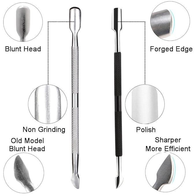 Ejiubas Cuticle Trimmer with Cuticle Pusher Cuticle Nipper Professional Grade - Image 2