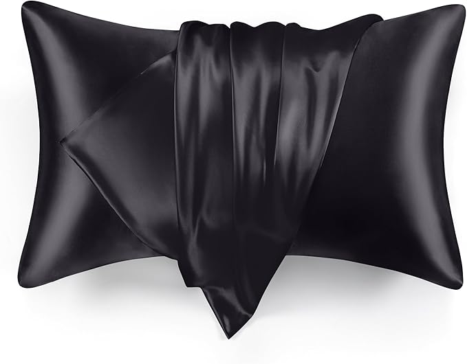 Love's cabin Satin Pillowcase Set of 2 Queen Size 20x30, Cooling Pillow Covers by Lovescabin