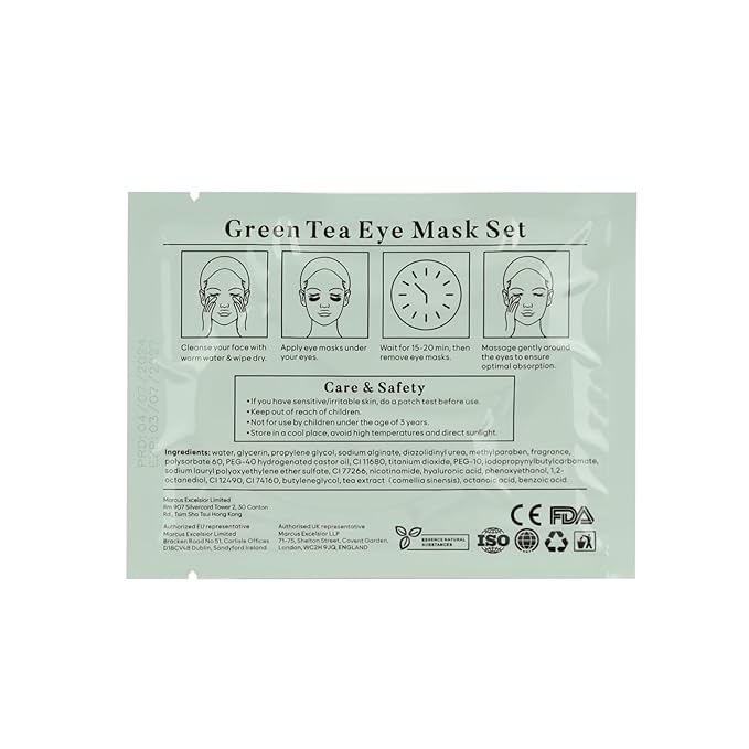BLOOMORA Green Tea Under Eye Patches - Image 8