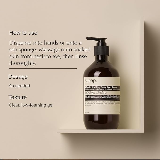 Aesop A Rose By Any Other Name Body Cleanser Refill | Gentle Shower Gel - Image 7