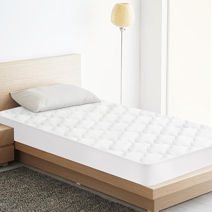 Twin Extra Long Mattress Pad Waterproof Protector, Twin XL Mattress Protector - Image 6