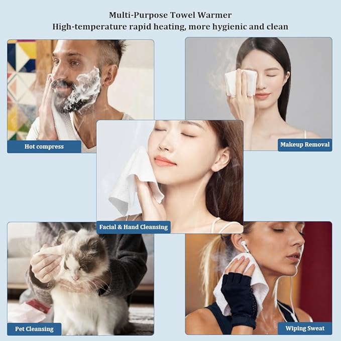 Towel Refills for Hot Face Towel Heater Machine, 3 Buckets - Image 4