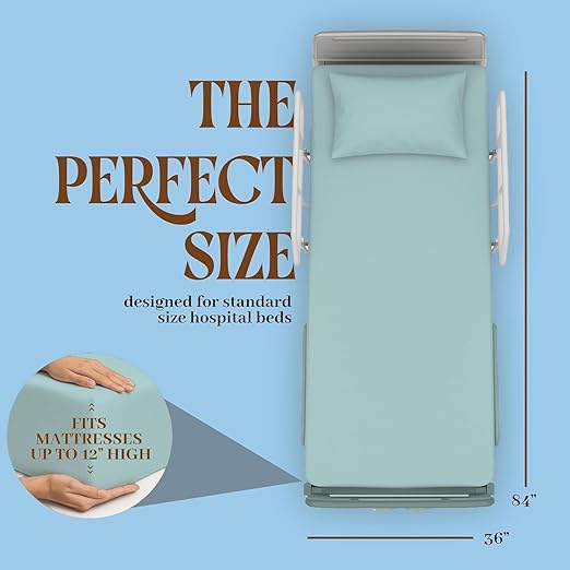 BLISSFORD - 2 Pack Fitted Hospital Bed Sheets - Image 2