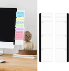 2pcs Office Desk Accessories Monitor Memo Board Computer Message Board Office Supplies for Women Men Computer Sticky Note Holder Home Desktop Message Office Decor (Function Monitor Memo Board)