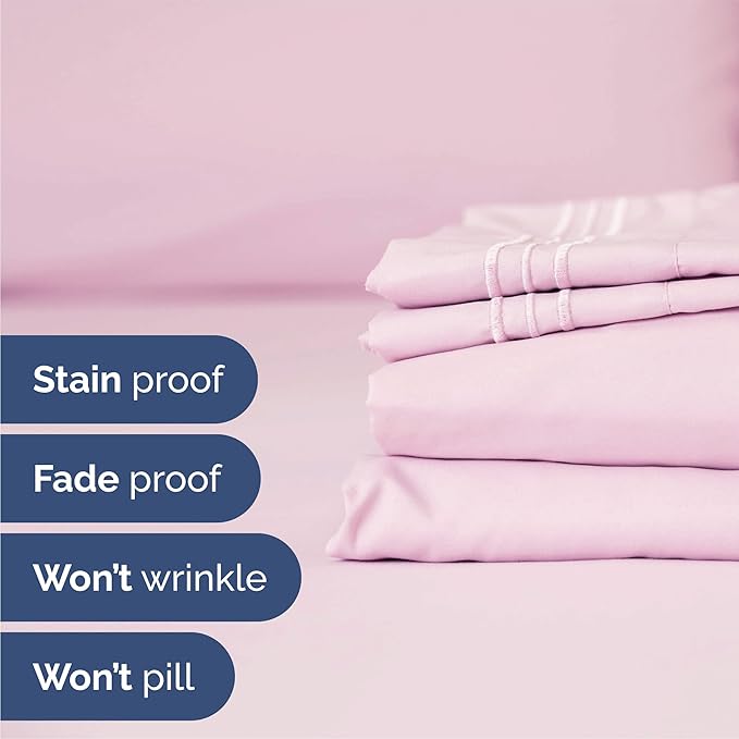 Queen Size 4 Piece Sheet Set - Image 5