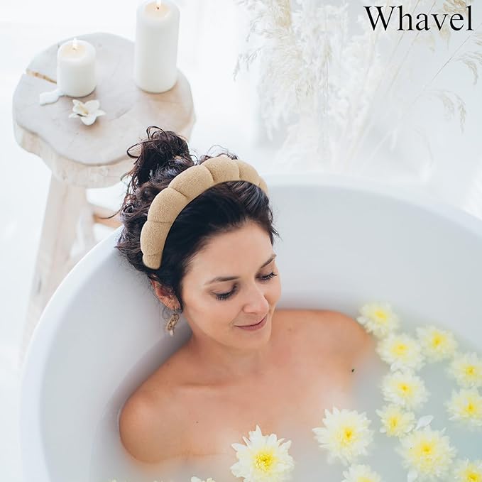 WHAVEL 3 Pack Spa Headband Skincare Headbands, Soft Hair Band - Image 3