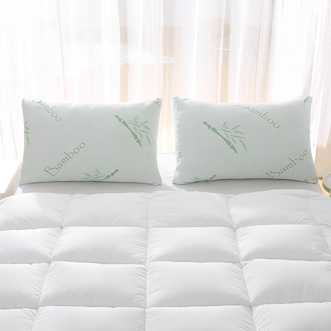 HOXXME Single Memory Foam Pillows King Size Set of 1, Cooling Rayon Pillow - Image 6