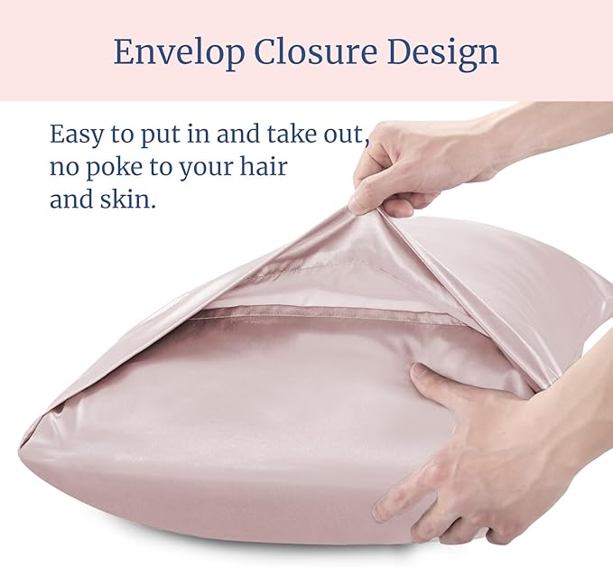 BEDELITE Satin Pillowcase for Hair and Skin, Super Soft Similar to Silk Pillow - Image 6
