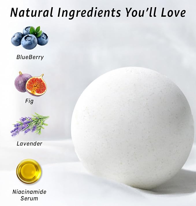Lavender Bath Bombs Skin Nourishing Moisturize Niacinamide Serum Lavender - Image 3