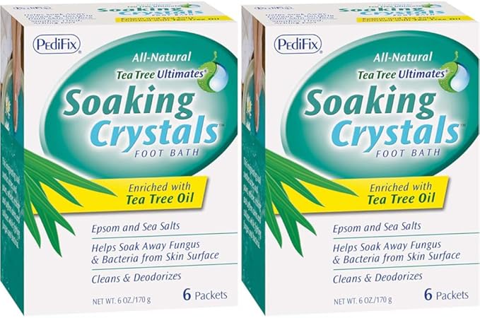 Pedifix Tea Tree Ultimates Soaking Crystals Foot Bath 6 Packets, 1 Ounce each - Image 2