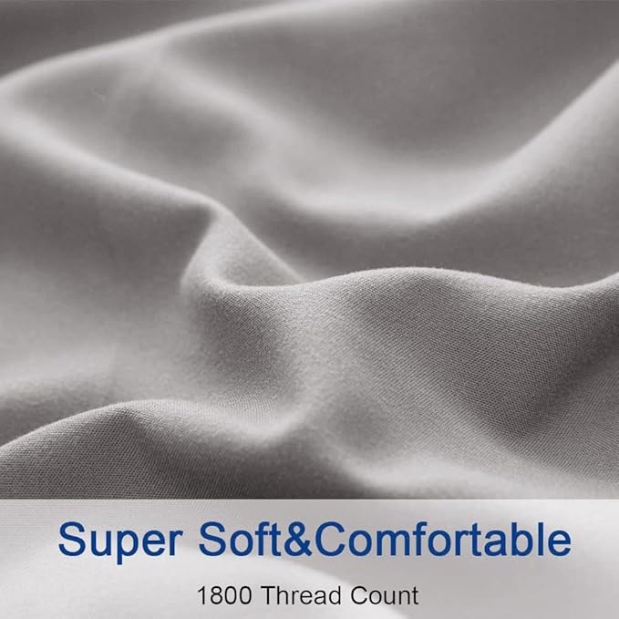SONORO KATE Bed Sheet Set Super Soft Microfiber 1800 Thread Count Luxury Sheets - Image 5