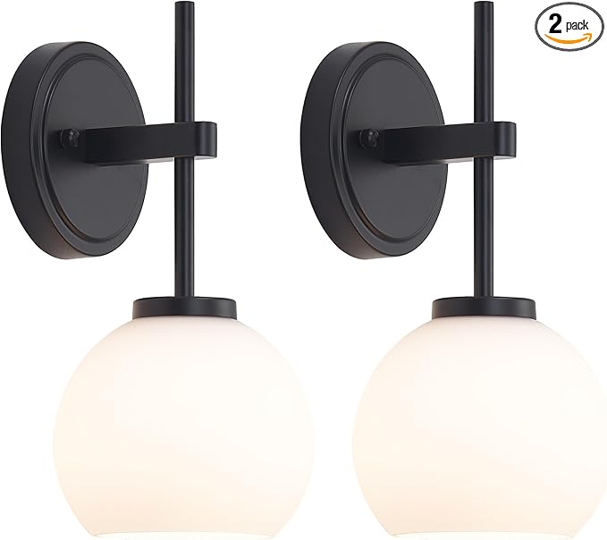 SANTOSTOCK Black Wireless Rechargeable Wall Sconces by SANTOSTOCK