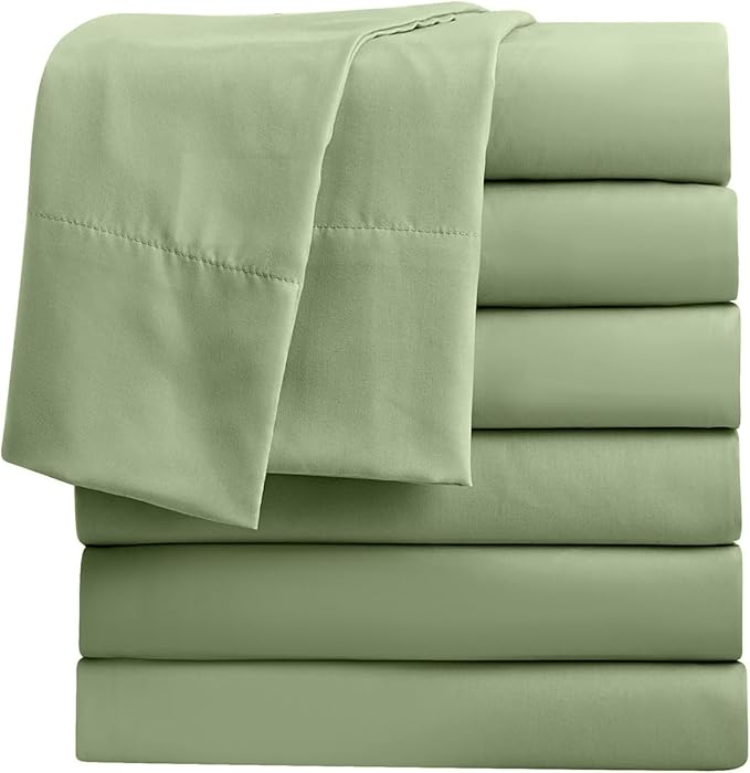 FreshCulture Full Flat Sheets Only, Soft Microfiber Bedding Sheets by FreshCulture