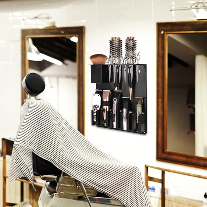 Clipper Holders Barbers Organizer, Curling Irons - Image 9