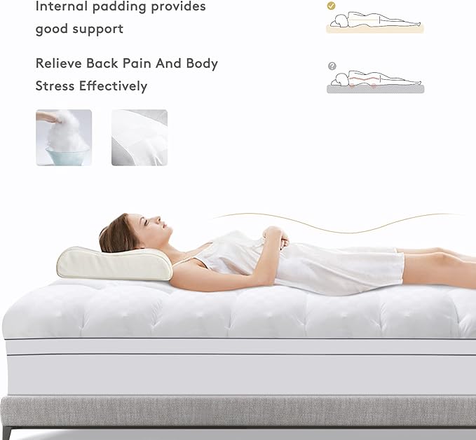 SameBed Mattress Topper Queen, Extra Thick Mattress Pad Cover - Image 6