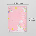 NiHome Acrylic Magnetic to Do List Planning Board with Sliders & Desktop Stand, Kids Chore Chart, Checklist Routine Chart Task Board for Fridge & Desk, for Magnetic Metal Surfaces Only (Pink Unicorn)