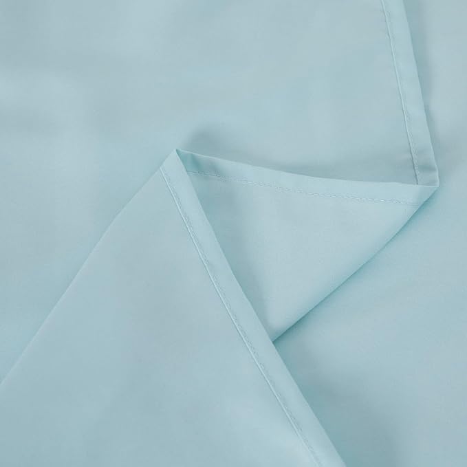 Twin Flat Sheet Only，66x96Inch Light Blue - Image 7