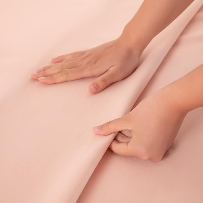 King Flat Sheet Only， 108x102Inch Lotus Pink - Image 5